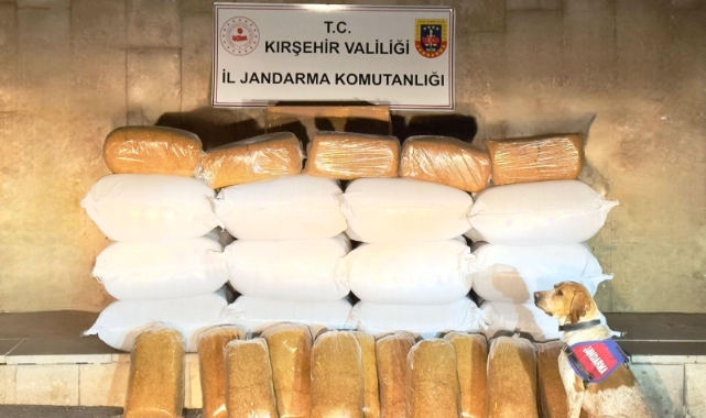 Kırşehir'de 633 kilo kaçak tütün ele geçirildi