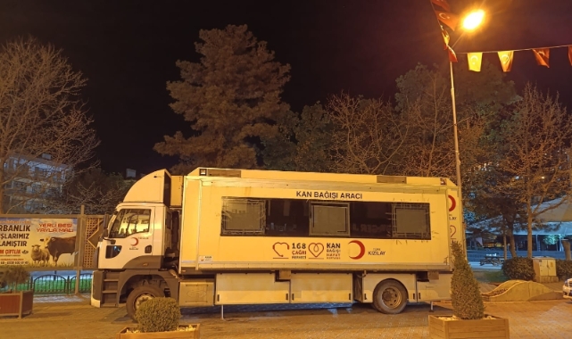 Kızılay kan bağış aracı Beypazarı'nda