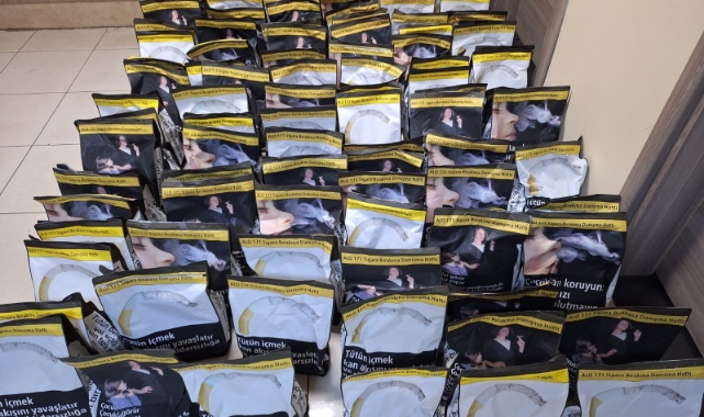 Kocaeli'de 100 kilo kaçak tütün ele geçirildi