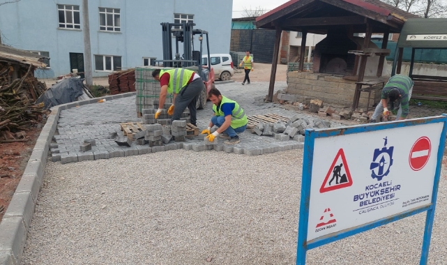 Körfez’in köylerine parke taşı döşeniyor