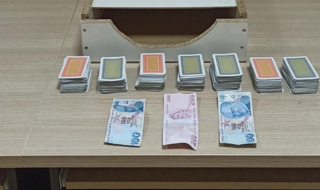 Kumar oynarken yakalanan 5 şahsa 46 bin 235 TL ceza