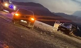 Malatya- Adıyaman karayolunda iki otomobil çarpıştı: 1 ölü, 3 yaralı