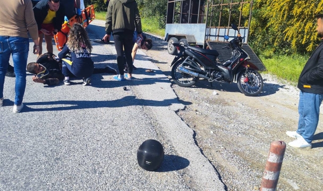 Manavgat'ta motosiklet kazası: 1 yaralı