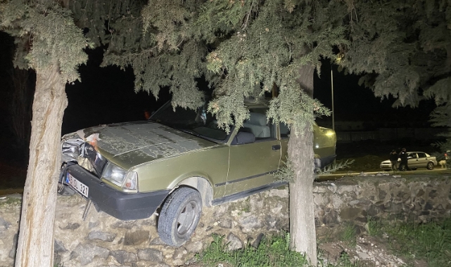 Manisa'da sürücüsü kalp krizi geçiren otomobil ağaca çarptı: 1 ölü