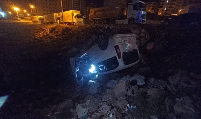 Mardin'de kamyonet devrildi: 1 yaralı