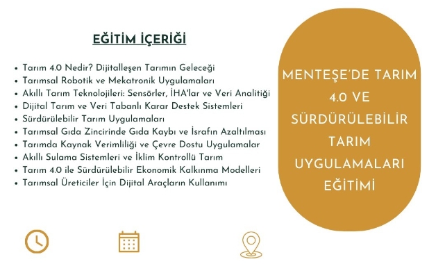 Menteşe’de tarım uygulamaları eğitimi