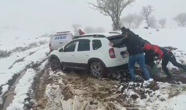 Muğla'da mahsur kalan kişileri AFAD kurtardı
