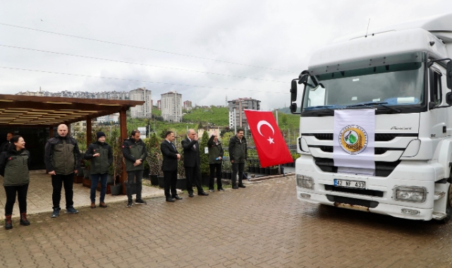 Ordu’dan Azerbaycan’a 3 tır orman fidanı gönderildi