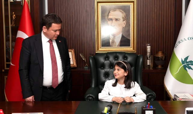 Osmangazi'de geleceğin başkanları koltuğa oturdu