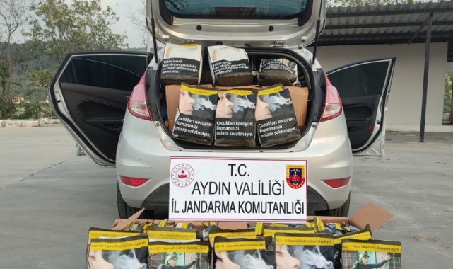 Söke’de 120 kilogram kaçak tütün ele geçirildi