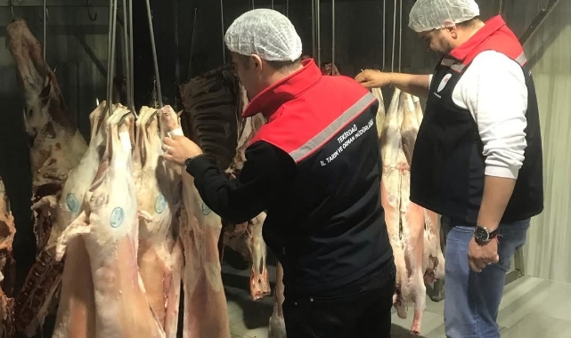 Tekirdağ'da mezbahalarda kapsamlı denetim