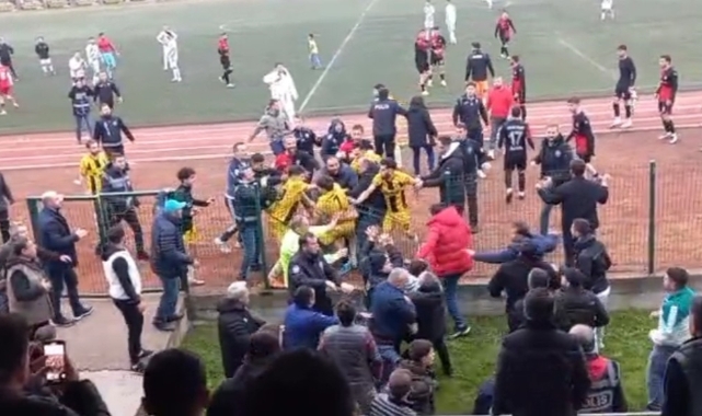 Terme’de futbol müsabakası kavgayla sonlandı
