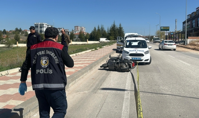 Uşak’ta motosiklet sürücüsü kazada hayatını kaybetti