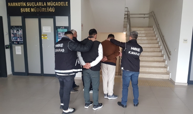 Uyuşturucu taciri 3 şüpheli yakalanıp tutuklandı