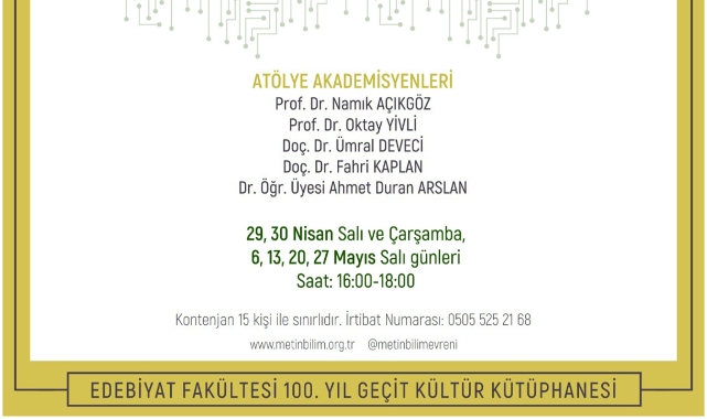 Yapay Zeka tabanlı şiir atölyesi başlıyor