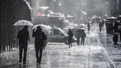 Bayburt'ta sağanak yağış
