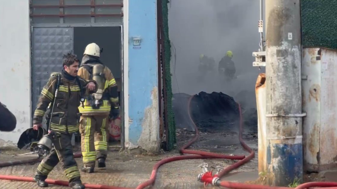 Bursa'da fabrika yangını korku dolu anlar yaşattı