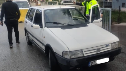 Afyonkarahisar’da magandalar polisten kaçamadı
