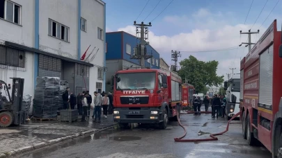 Bursa’da iki fabrikayı etkileyen yangın tamamen söndürüldü