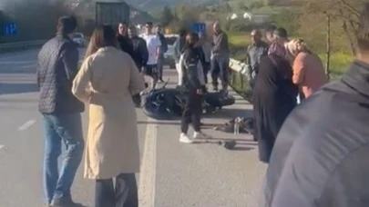Bursa'da kontrolden çıkan motosiklet devrildi! 1 ölü, 1 yaralı