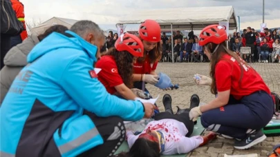 Ardahan Üniversitesi’nde gerçeğini aratmayan tatbikat