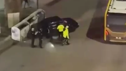 Kaza yapan alkollü sürücü kendini araca kilitledi