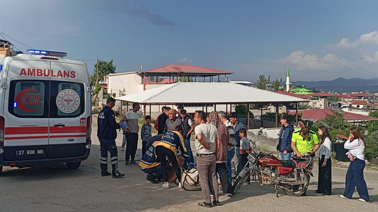 Gaziantep'te motor devrildi! 1 yaralı