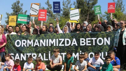Bursa'da köylülerden beton santraline karşı eylem!