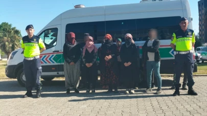 Aydın'da izin belgesi bulunmayan 12 düzensiz göçmen yakalandı