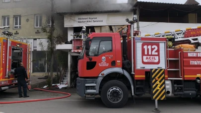 Dörtyol’da korkutan yangın
