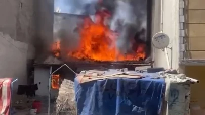 Avcılar'da gecekondu alevlere teslim oldu