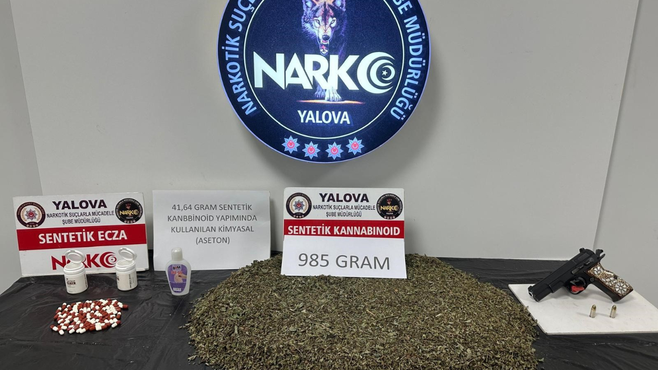 Yalova'da uyuşturucu operasyonunda 2 tutuklama