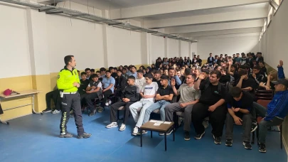 Öğrencilere trafik bilinci eğitimi verildi