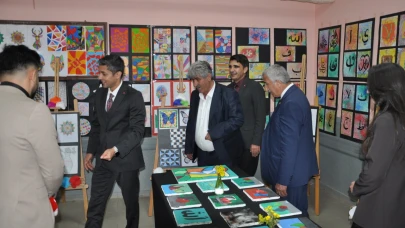 Köy okulunun duvarlarında sanat rüzgarı esti
