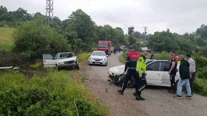 Çan'da trafik kazası! 2 yaralı