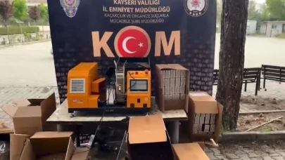 Kayseri'de 70 kilo kaçak tütün yakalandı