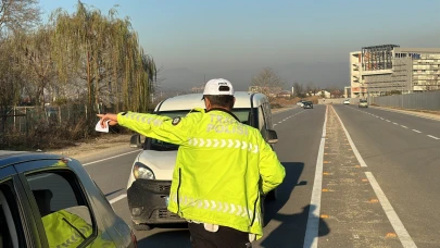 Düzce’de 240 araç trafik men edildi