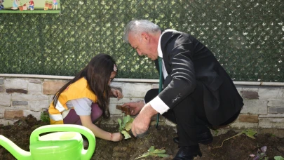 Atakumlu minikler, sebze ve meyve tohumlarını toprakla buluşturdu