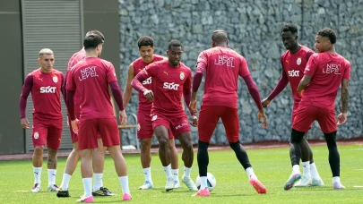 Galatasaray Trabzonspor maçının hazırlıklarını sürdürüyor