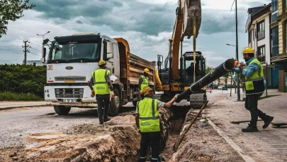 İnegöl'de altyapı çalışmaları aralıksız sürüyor
