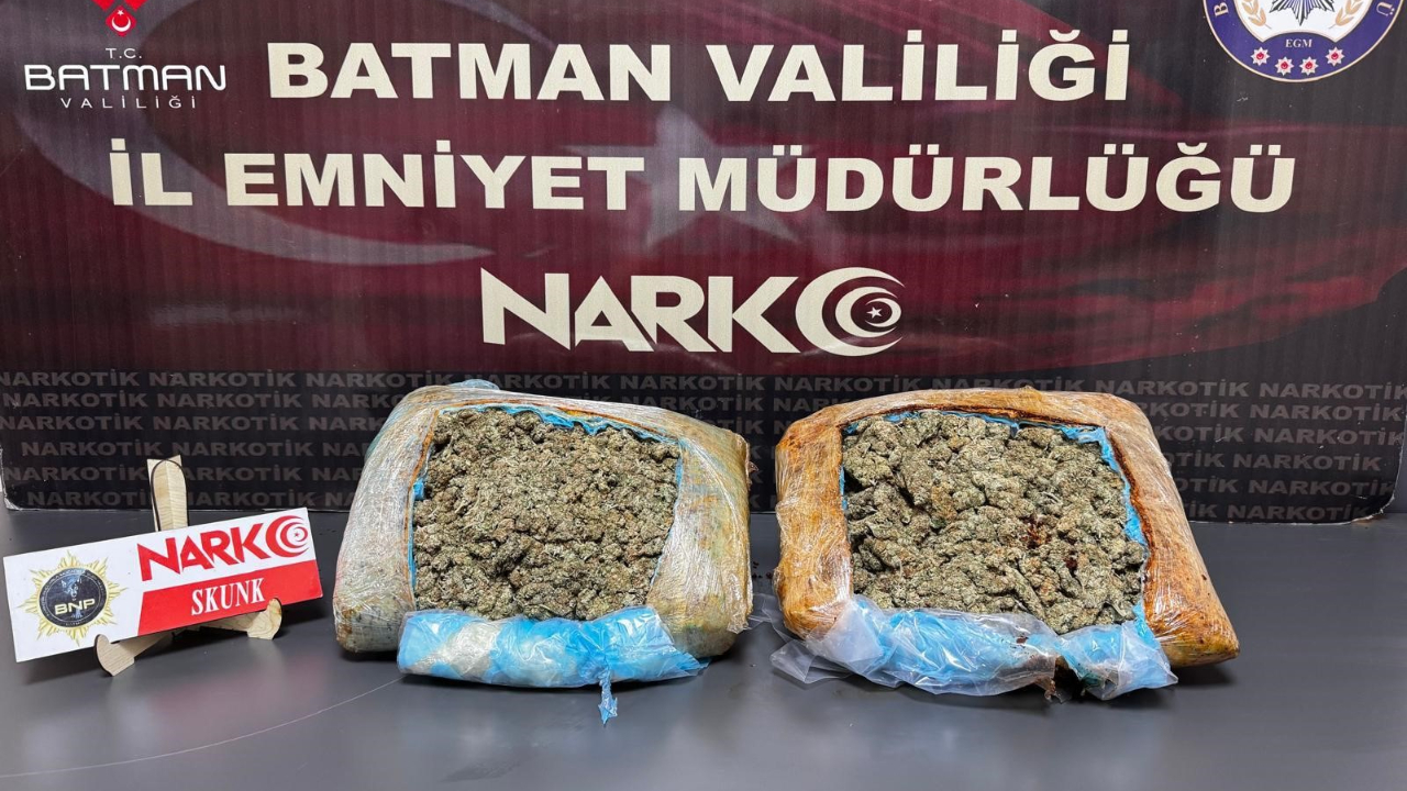 Batman'da uyuşturucu dolu valiz "Hektor"a takıldı
