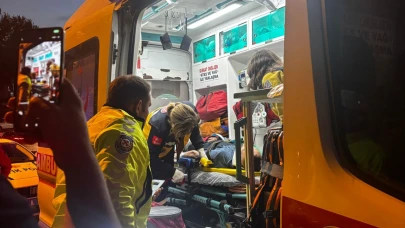 Halk otobüsü yayaya çarptı! 1 yaralı
