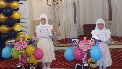 Türkeli'de minik hafızlara hatim programı