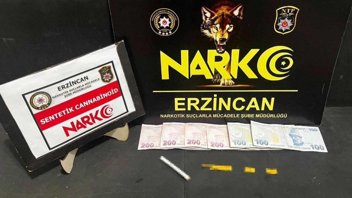 Erzincan’da uyuşturucu taciri tutuklandı