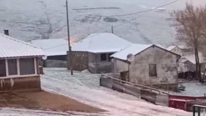 Balahor Yaylası’nda Mayıs ayında kar süprizi