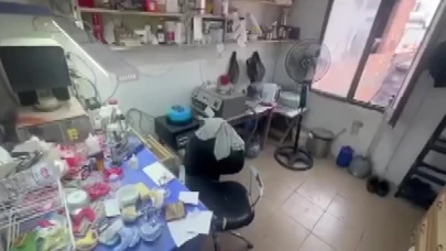 Adana'da merdiven altı diş kliniğine operasyon