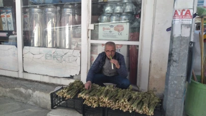 Tercan’da ‘yayla muzunun’ destesi 50 ila 80 TL’den satışta