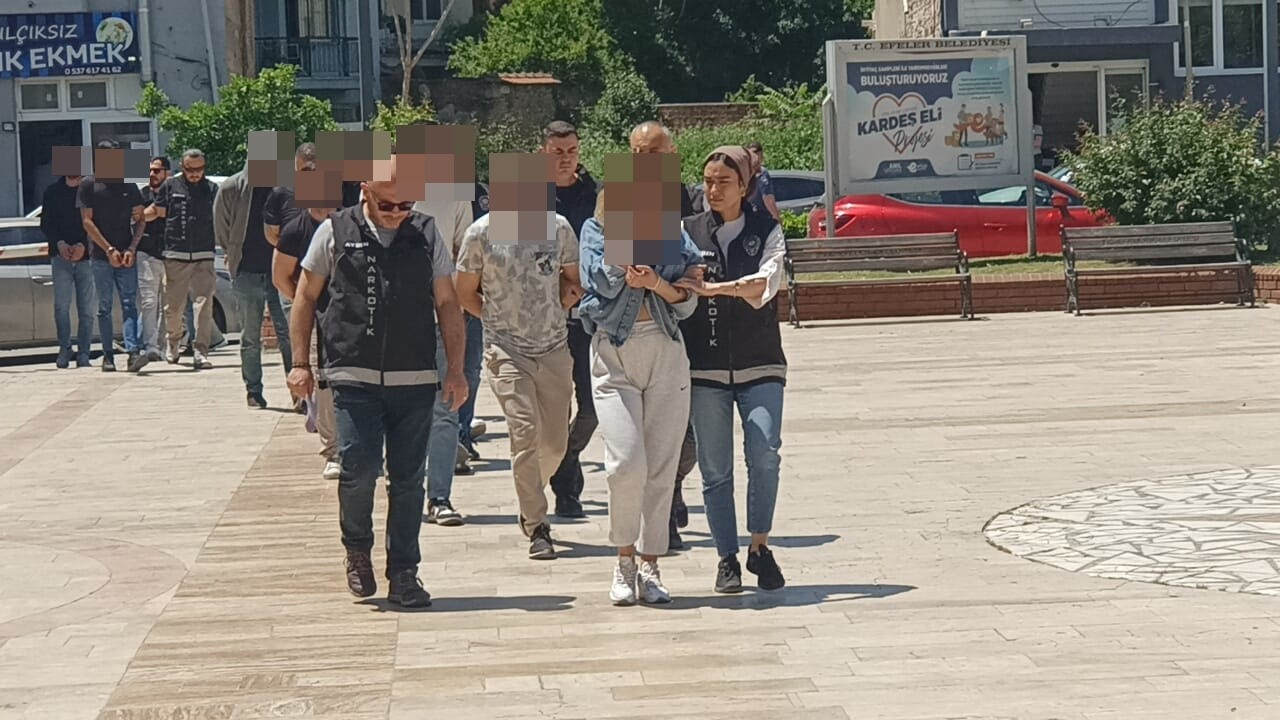 Aydın’da uyuşturucu operasyonu! 9 şüpheli yakalandı