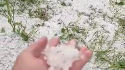 Osmaniye'de dolu yağışı etkili oldu