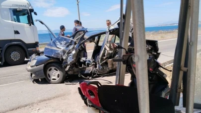 Ayvalık'ta zincirleme kaza! 4 yaralı